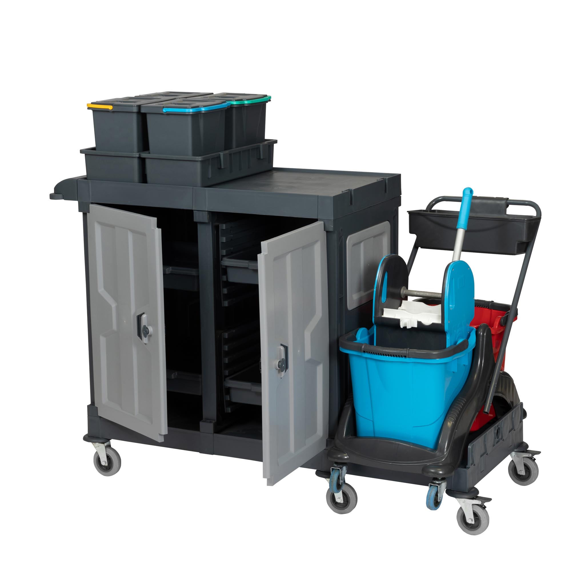 ALFACART HOSPITAL CLEANING TROLLEY