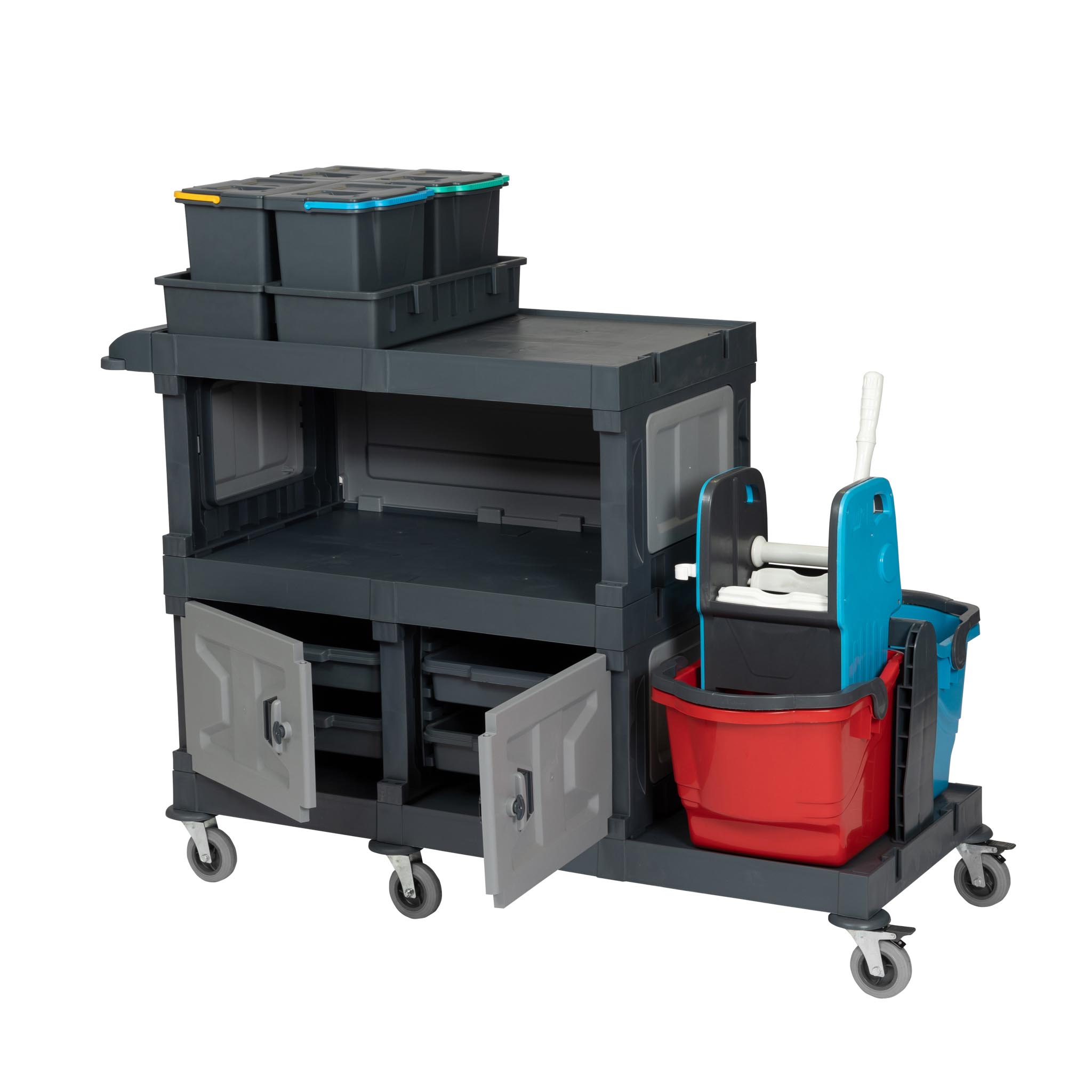 ALFACART HOSPITAL CLEANING TROLLEY