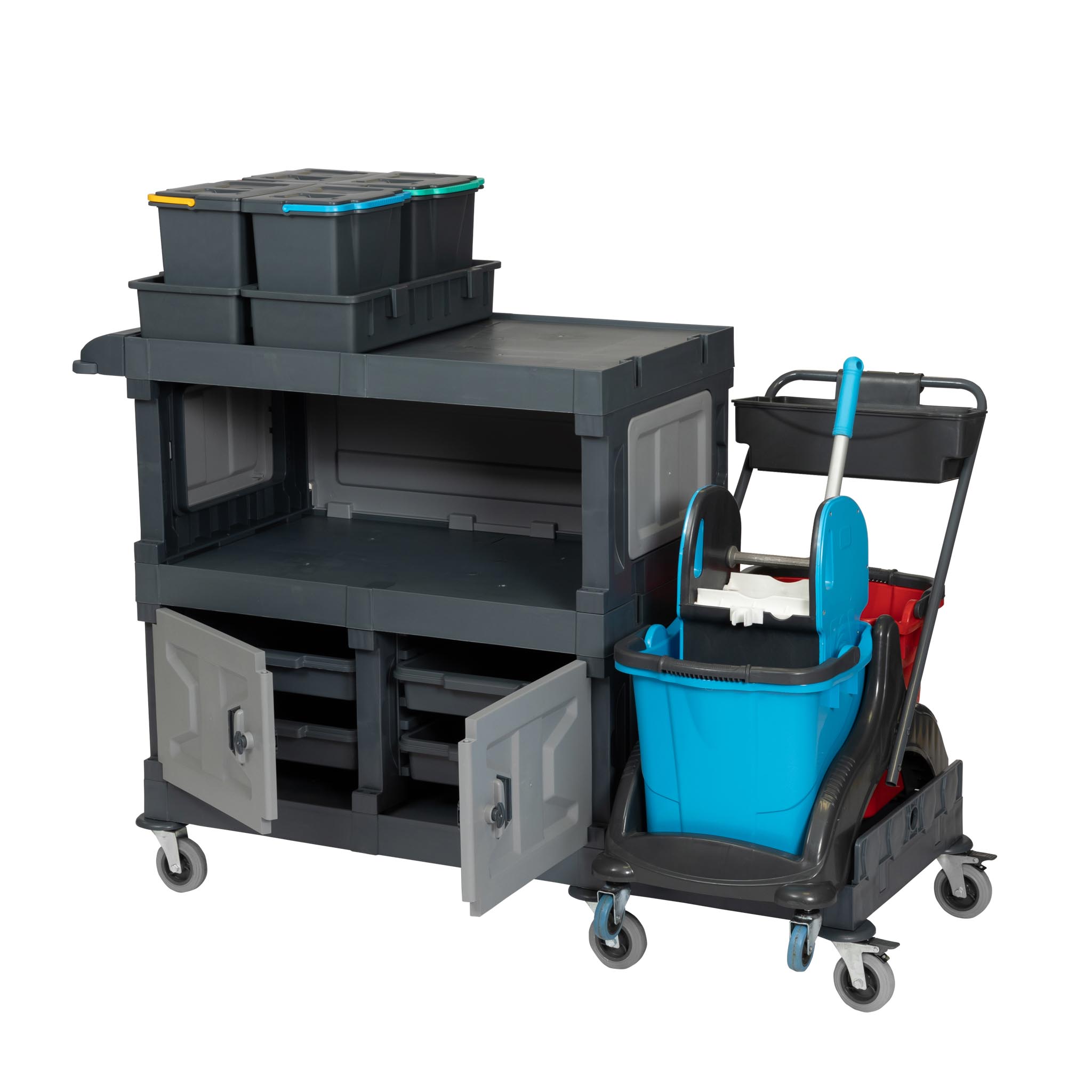 ALFACART HOSPITAL CLEANING TROLLEY