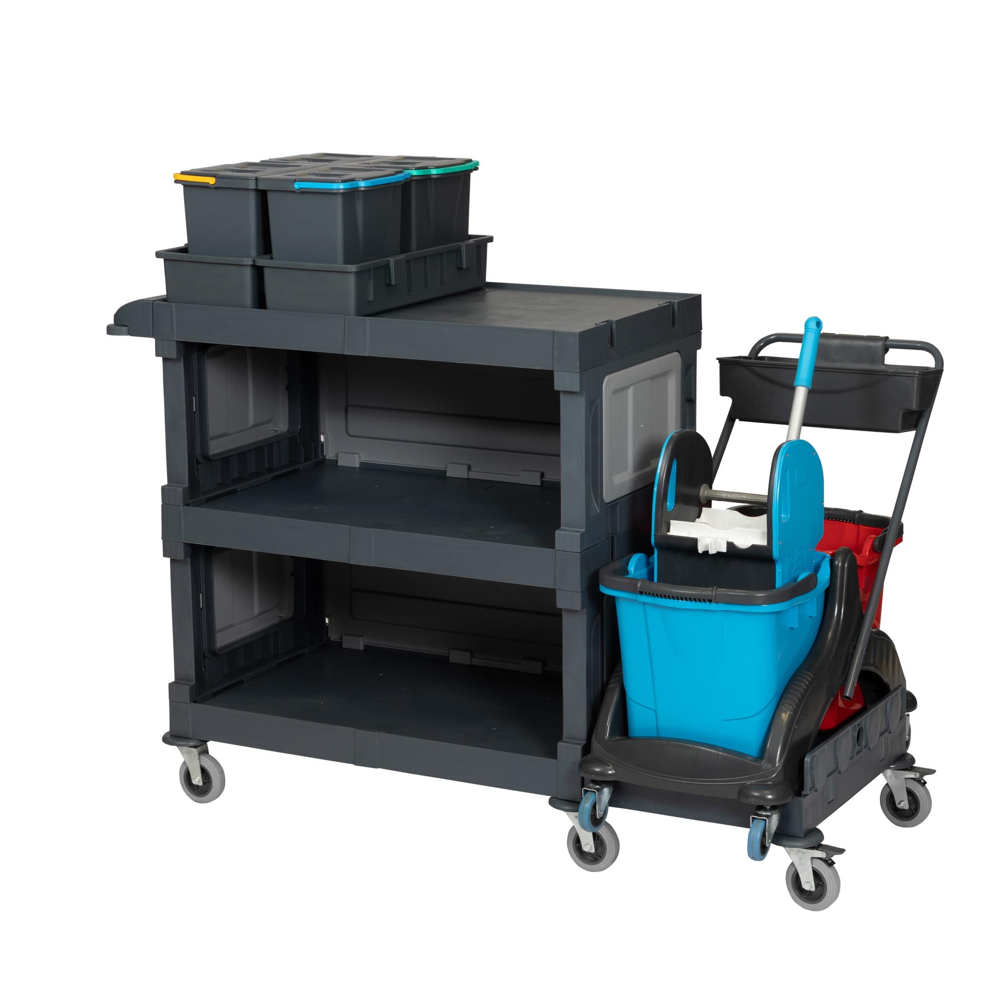 ALFACART HOSPITAL CLEANING TROLLEY