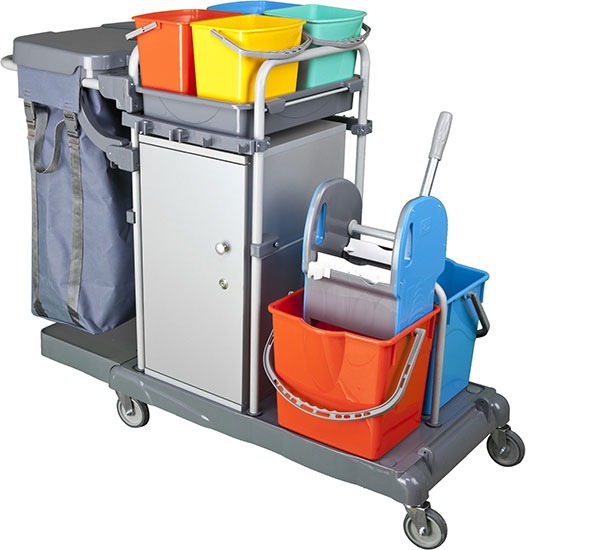 Smart Dolaplı Kat Arabası 100Lt+4x6+2x18 Boyalı 2