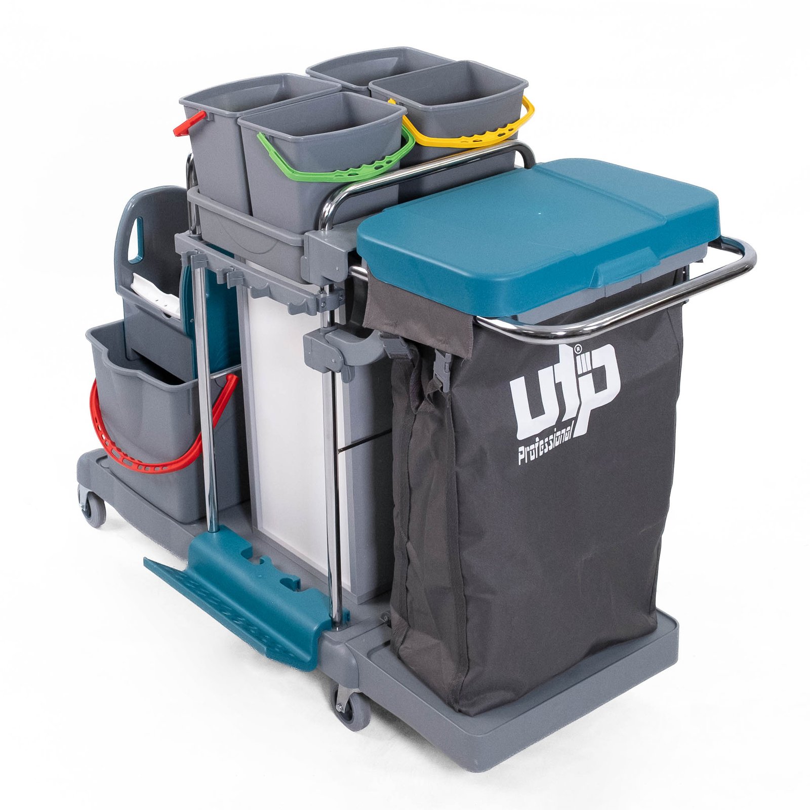 Smart Dolaplı Kat Arabası 100Lt+4x6+2x18 Krom 3