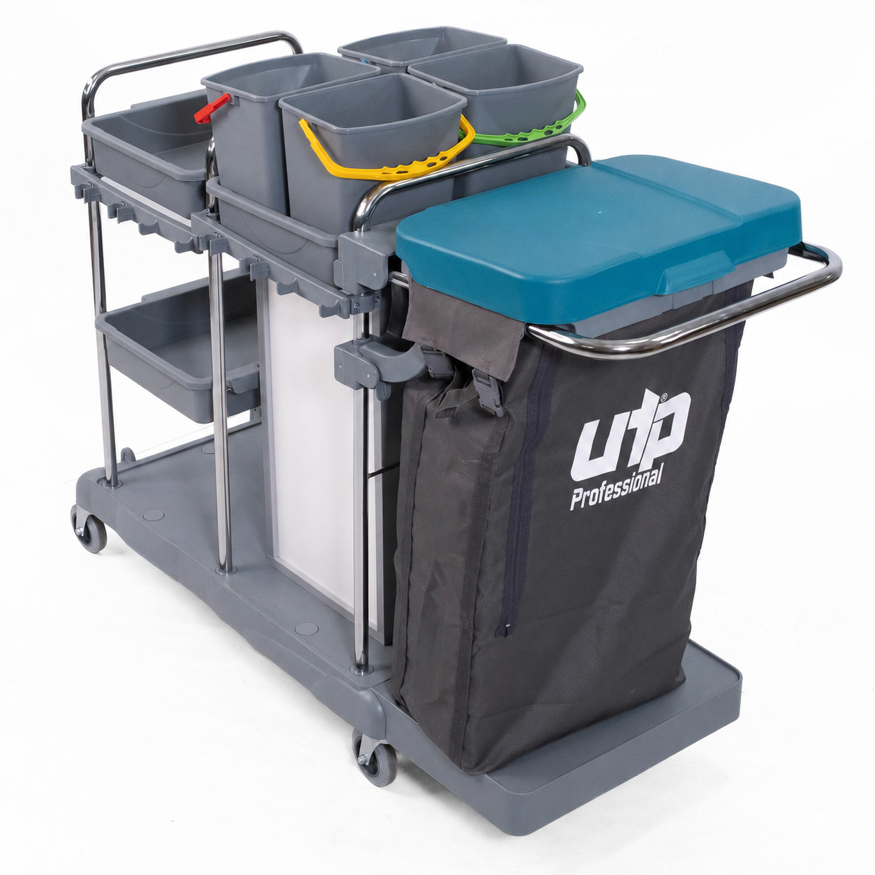 Smart Dolaplı Kat Arabası 100Lt+4x6 Krom (2) 3