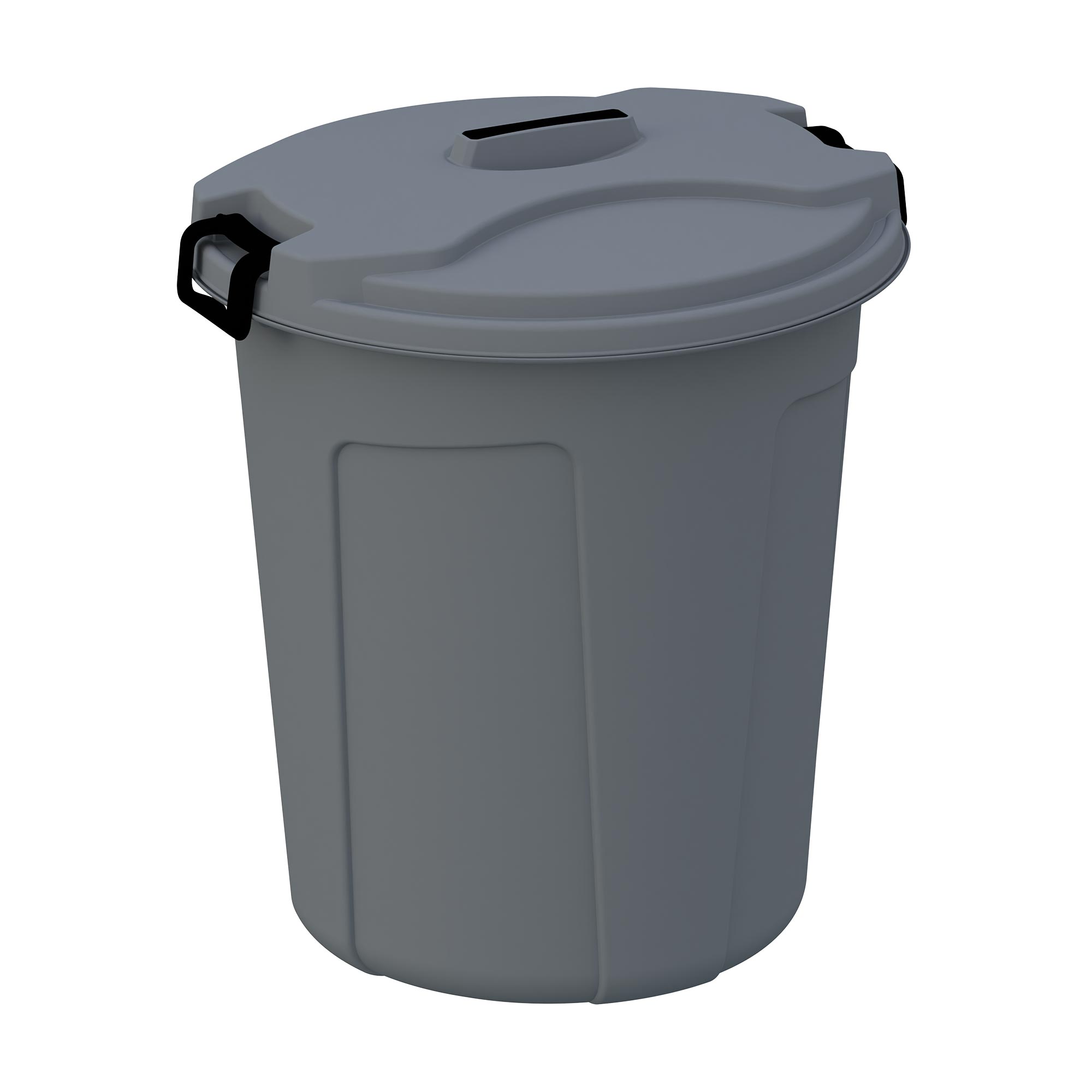 Ki̇li̇tlenebi̇li̇r Kapakli Yuvarlak Çöp Kovasi 50 Lt 2