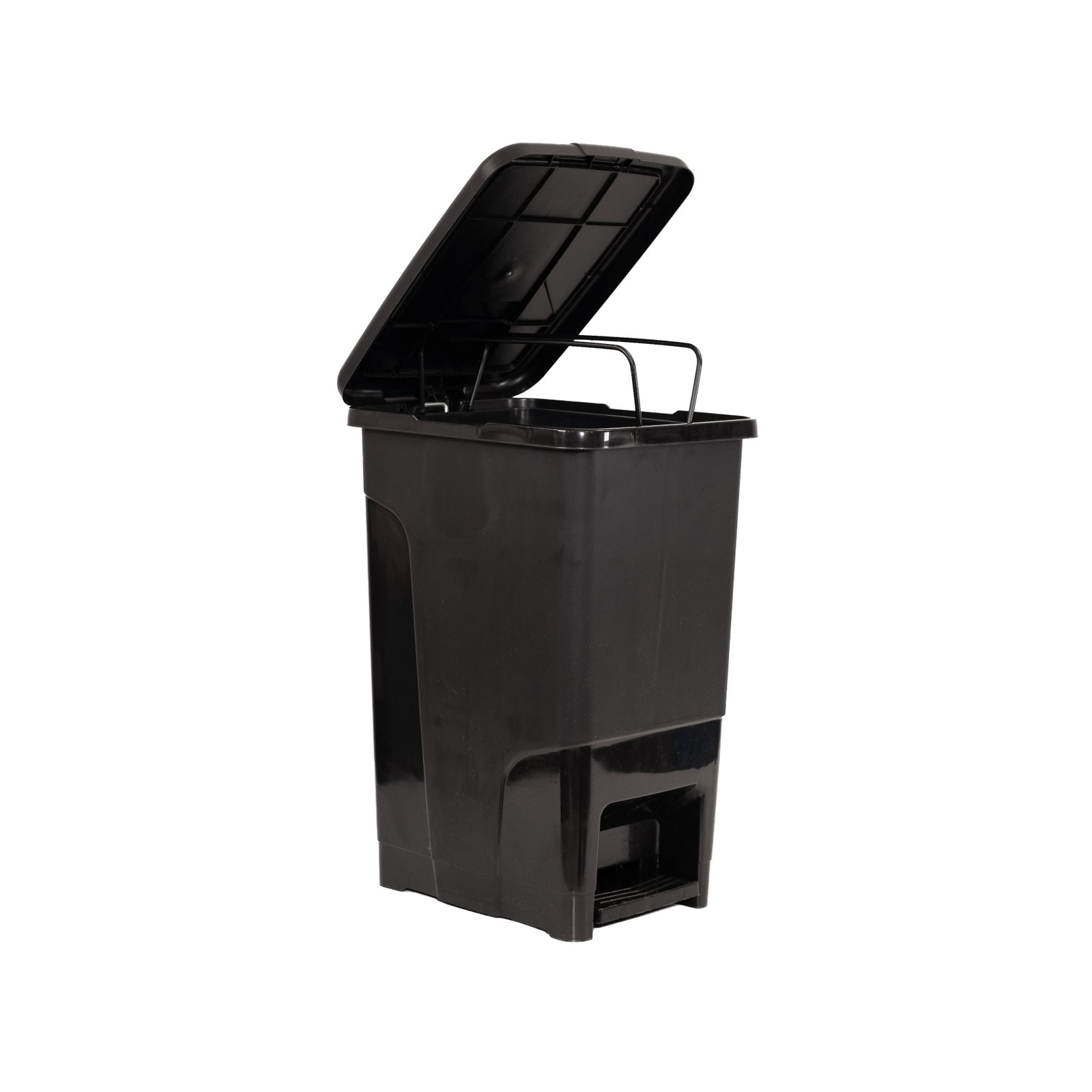 Slim Çöp Kovası 50 Lt - Siyah - İç Kovalı 12