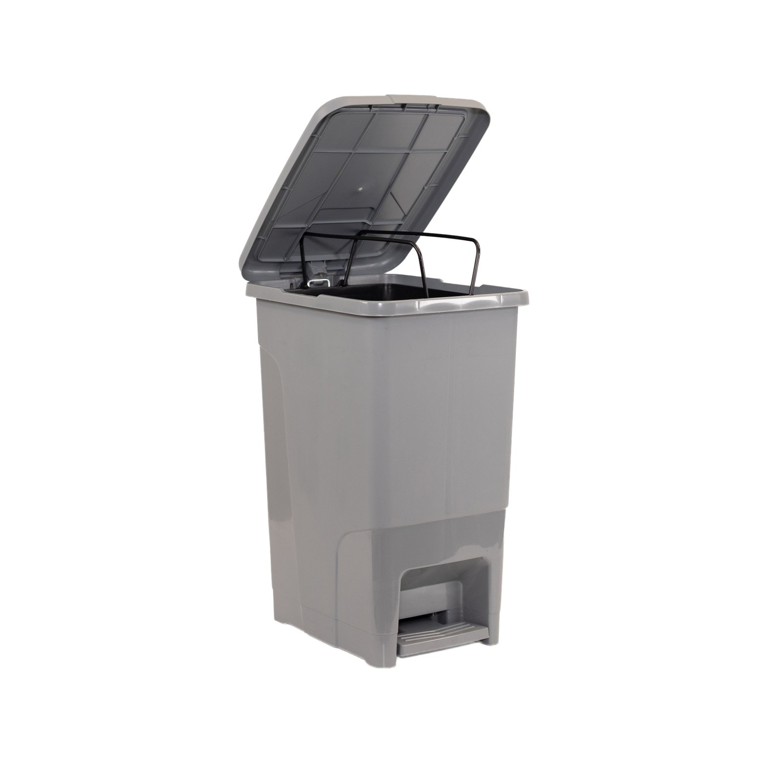 Slim Çöp Kovası 50 Lt - Siyah - İç Kovalı 8